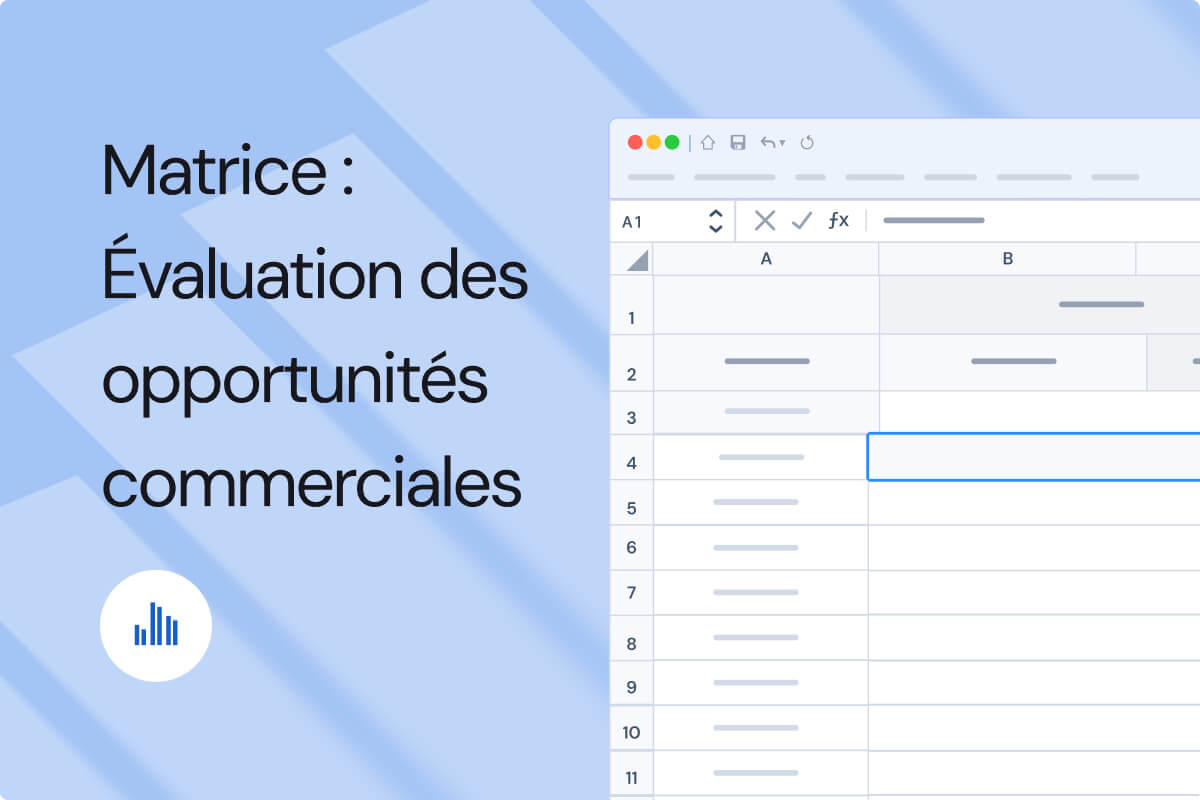 Évaluer objectivement la maturité de chaque opportunité avec notre matrice d'estimation des opportunités