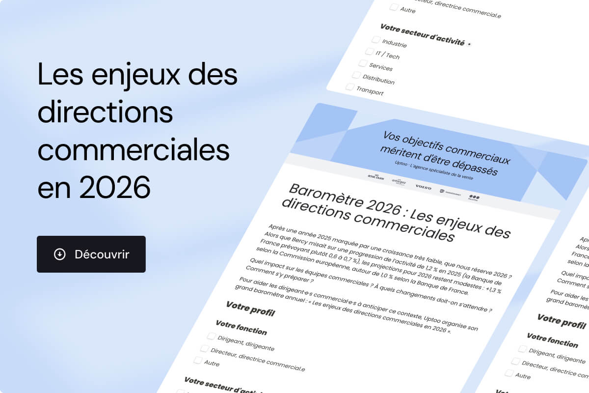 La question du mois : quelles sont vos priorités commerciales pour 2026 ?