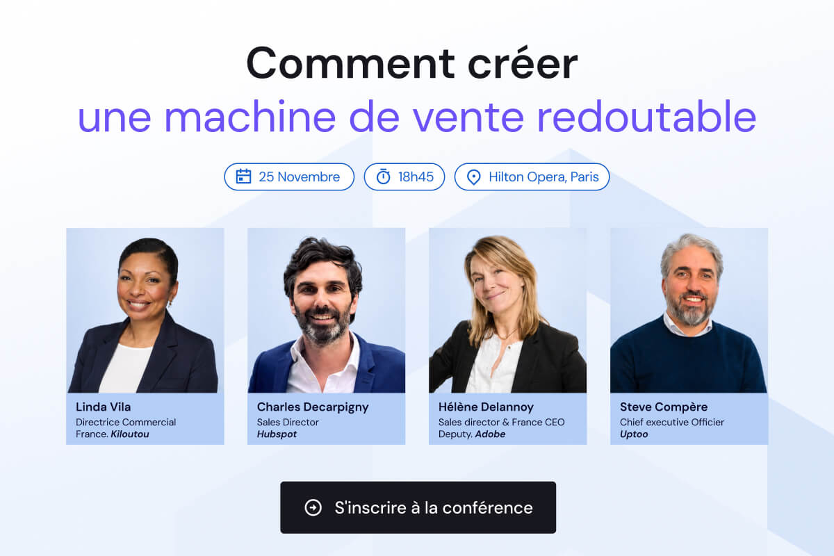 Conférence Uptoo : Comment créer une machine de vente redoutable : 25 Novembre 2026